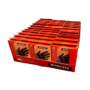 20Pk Workeze Nitrile 4 mil Black Disposable Glove - Image 3