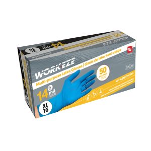 Wipeco Latex Powder-Free 14 mil Blue Disposable Glove