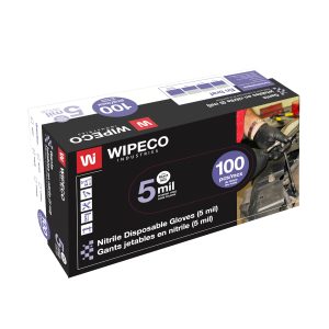 Wipeco Nitrile 5 mil Black Disposable Glove