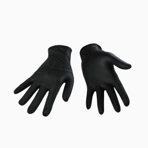 20Pk Workeze Nitrile 4 mil Black Disposable Glove - Image 2